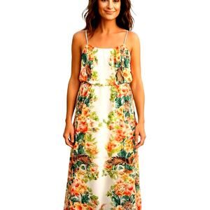 City Triangles Small Women's Sleeveless Maxi BOHO Sun Dress Miss Size 4 6 S
